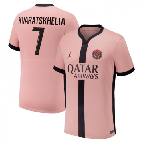 Maillot de Foot Paris Saint-Germain Kvaratskhelia 7 Third 2024-25 Maillot de Foot Paris Saint-Germain Kvaratskhelia 7 Third 2024-25